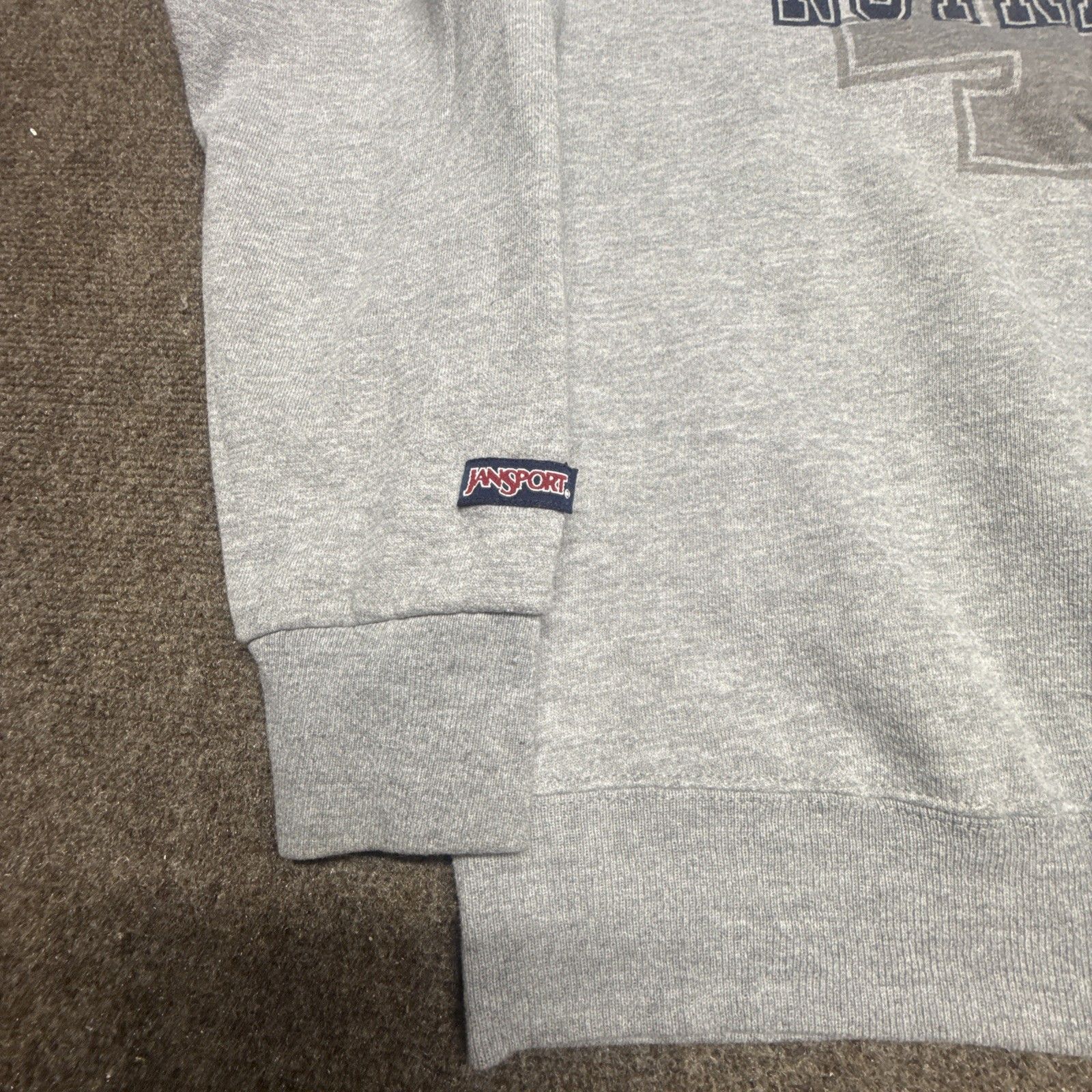 Jansport Vtg Notre Dame Crewneck Sweatshirt Size L Gray — image 4 of 8